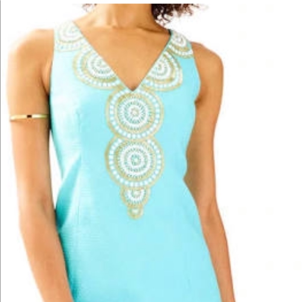 Lilly Pulitzer Gabby Shift Dress Serene Blue NWT